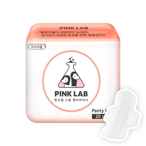 [체험팩] 핑크랩 그램 생리대 롱라이너 20매 1팩